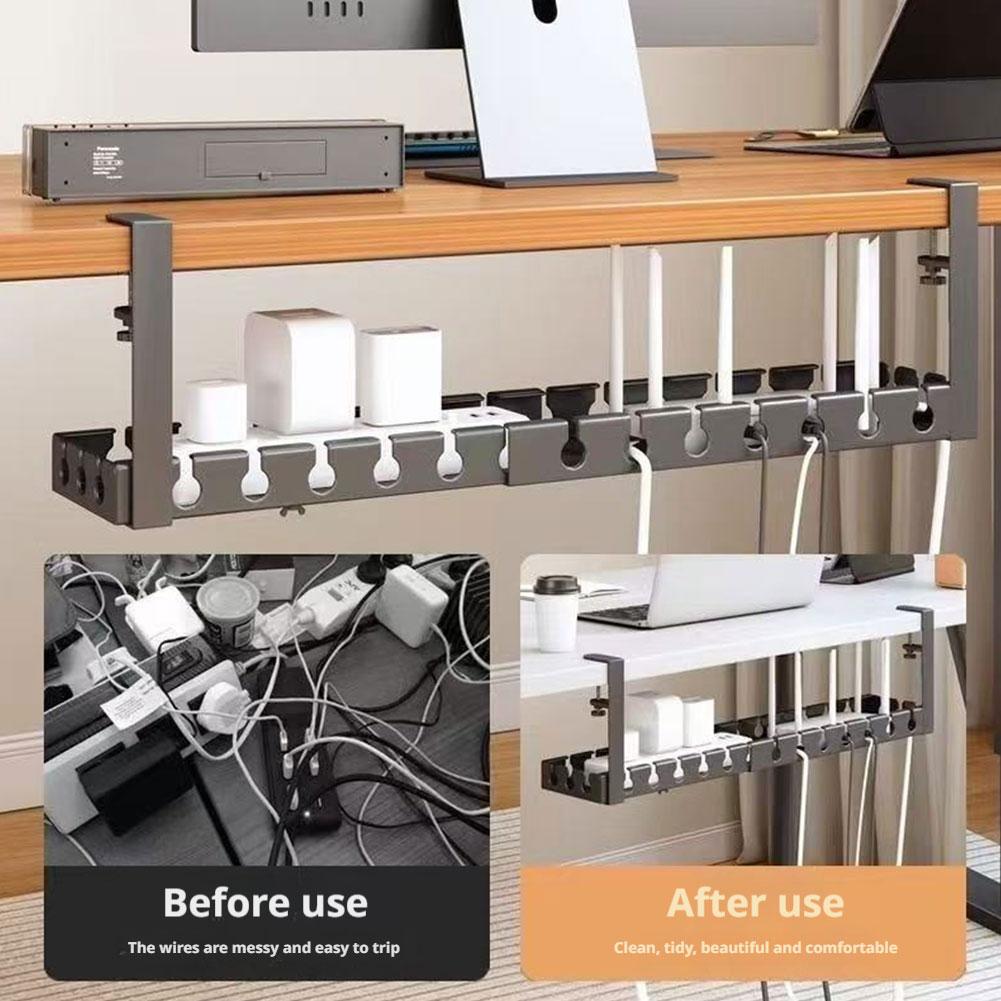 Desk Setup Cable Management - Extendable Under Desk Cable Management No