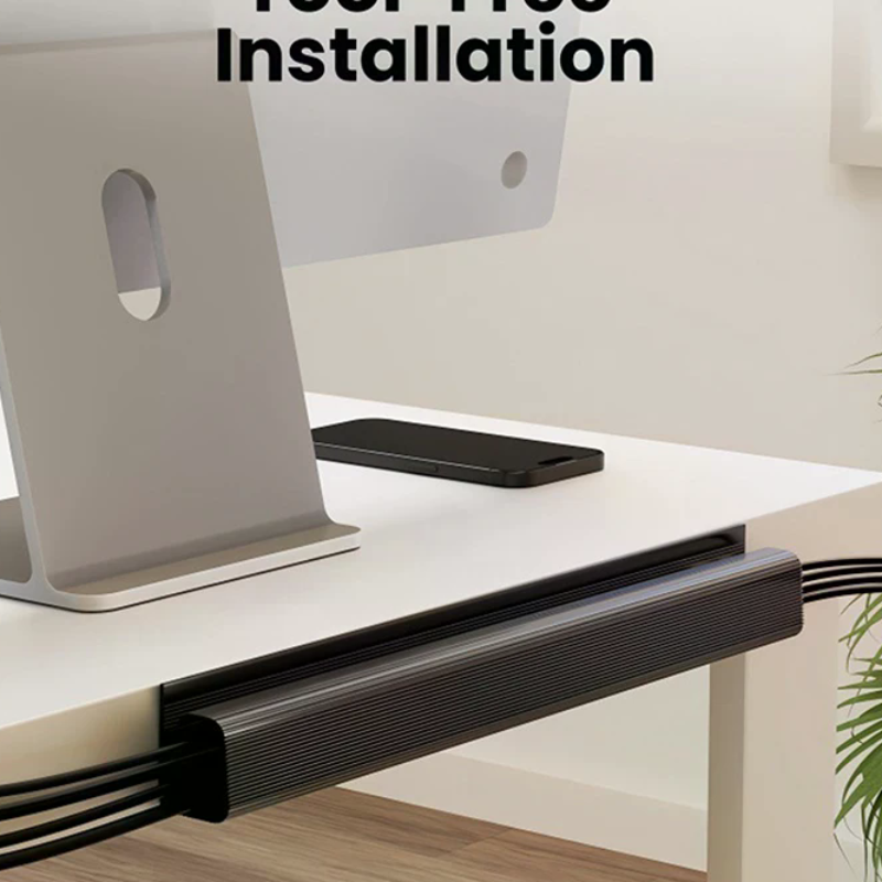 Desk Setup Cable Management - Channel Desk Cable Organizer Cable Management