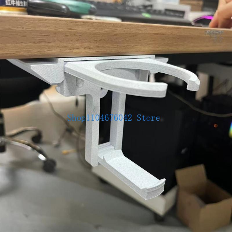 Desk Setup For Gaming - 652F Foldaway Under Desk Beverages Organizers