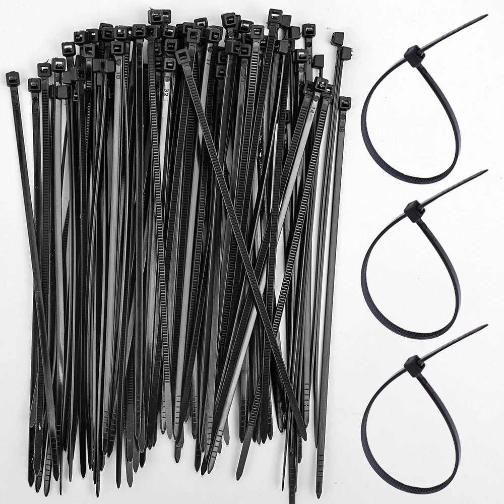 Desk Setup Cable Management - 600/300/100PCS Nylon Self-locking Cable Ties Protable