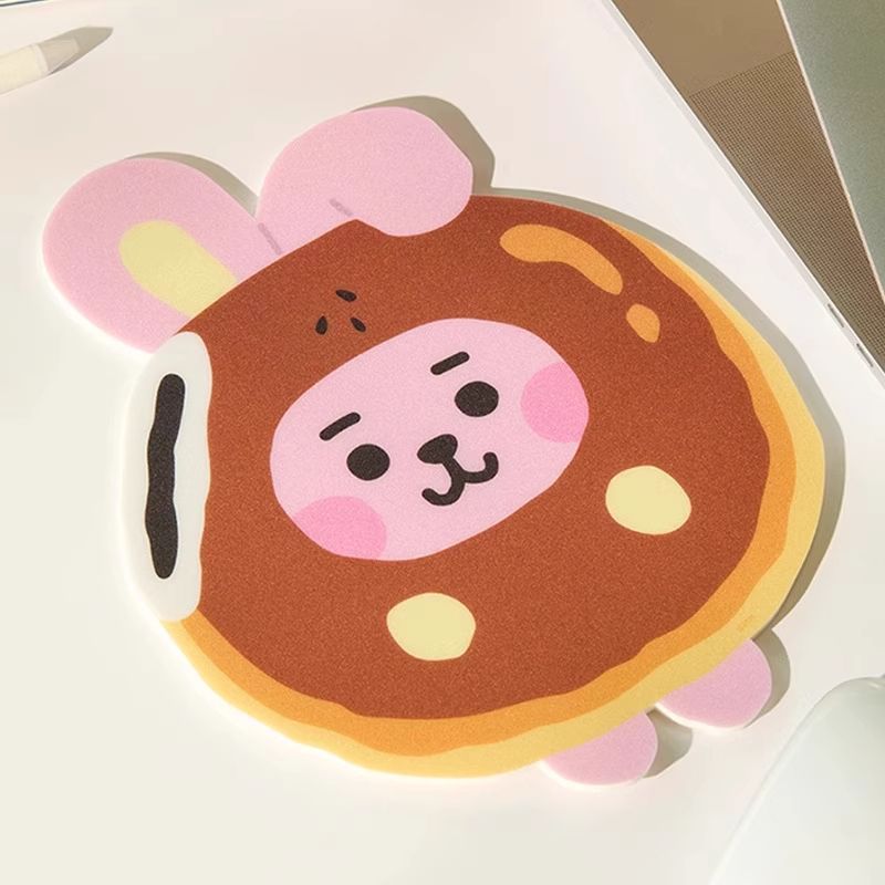 Desk Setup Carpet - BT21 Cartoon Baking Bakery Series Mouse