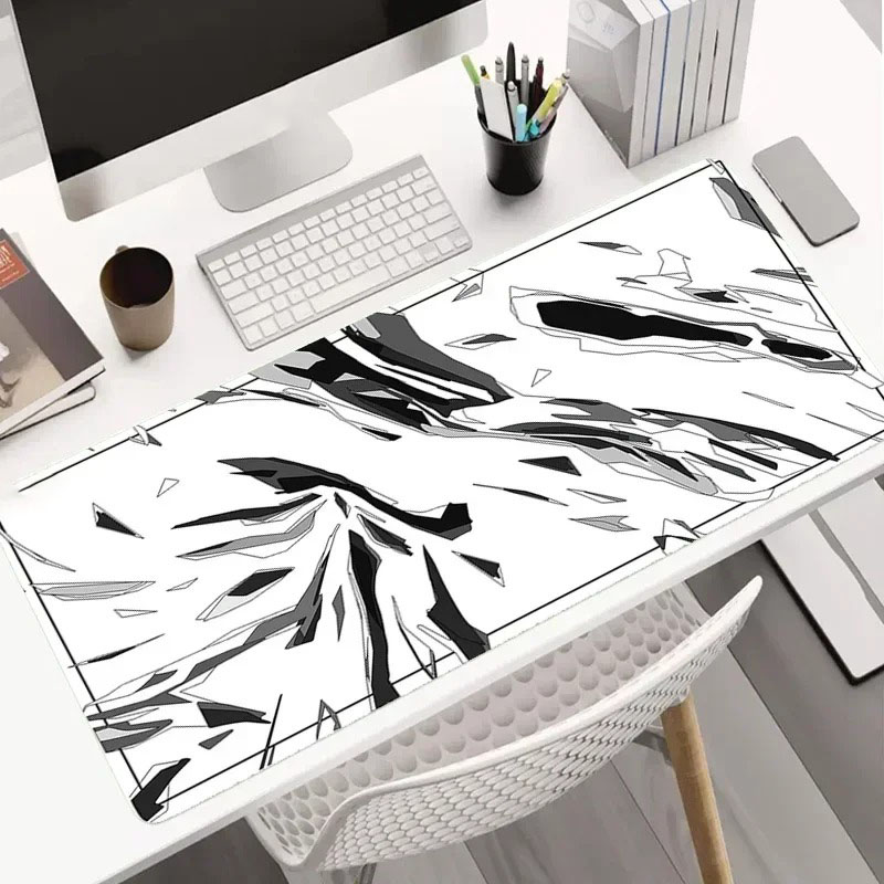 Modern Dark Geometric Tableclo - Desk Setup Grey incelemesi ve fiyatı