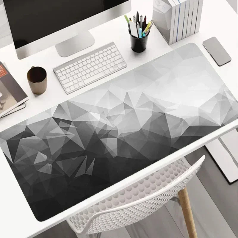 Modern Dark Geometric Tableclo - Desk Setup Grey incelemesi ve fiyatı