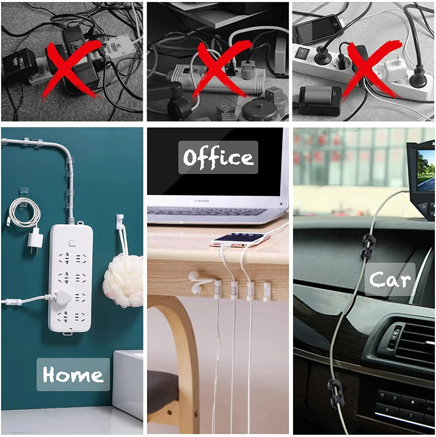 Cable Clips Organizer Drop Wir - Desk Setup Cable Management incelemesi ve fiyatı