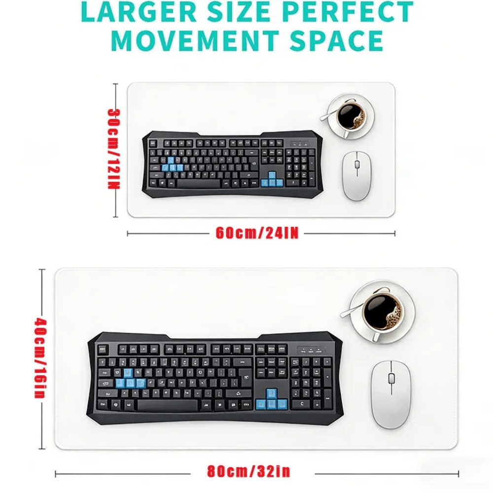 Aesthetic table mat with exqui - Desk Setup Blue incelemesi ve fiyatı