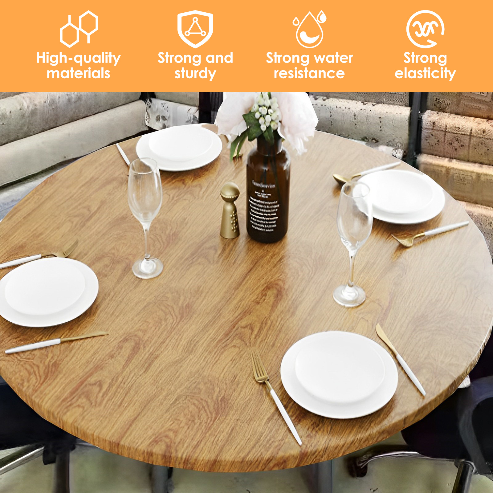 Round Table Cloth Waterproof o - Desk Setup Wallpaper incelemesi ve fiyatı