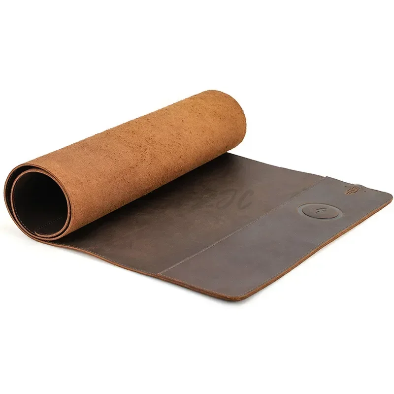 Vintage Cowhide Mouse Pad with - Desk Setup Carpet incelemesi ve fiyatı
