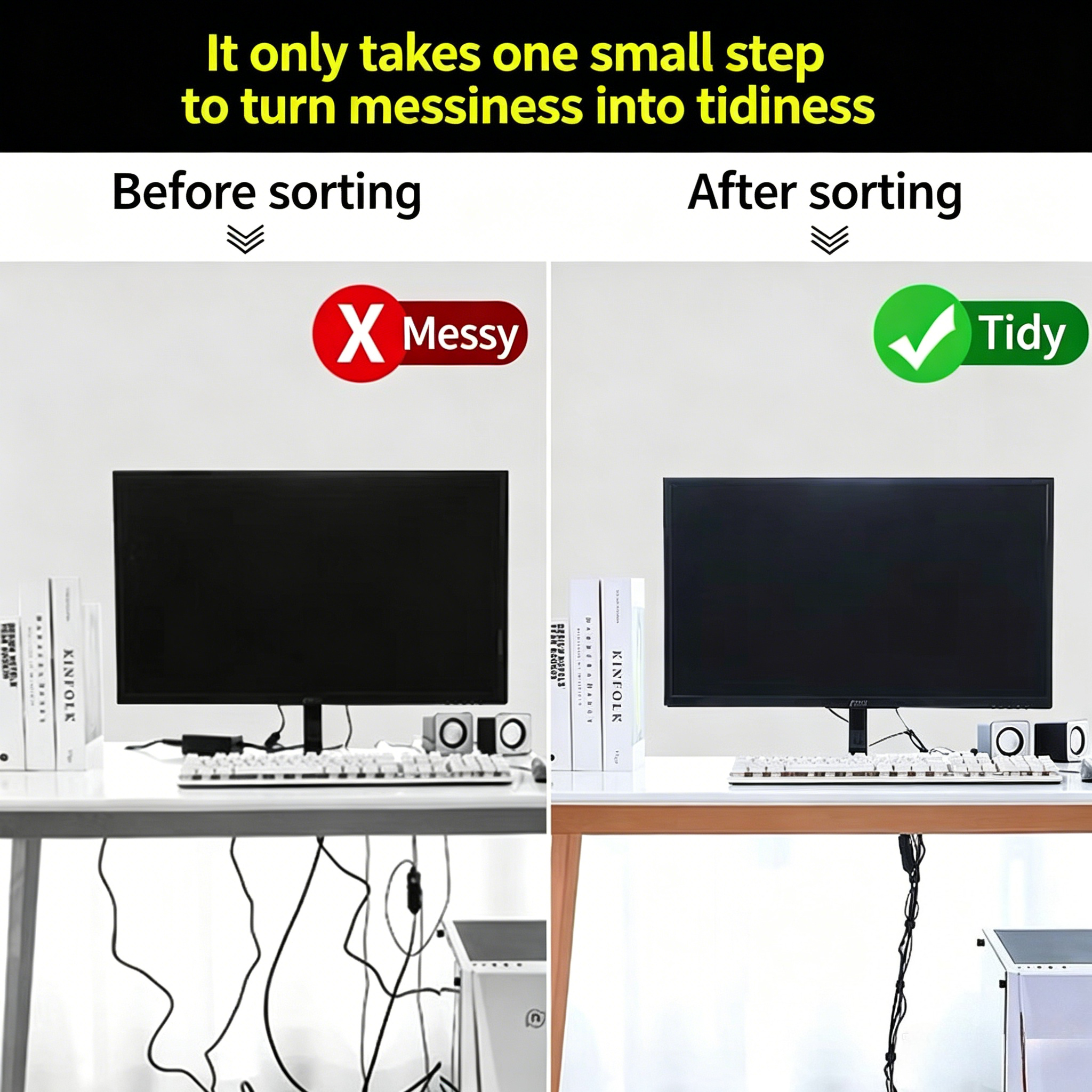 1/3M Cable Organizer Cable Man - Desk Setup Cable Management incelemesi ve fiyatı