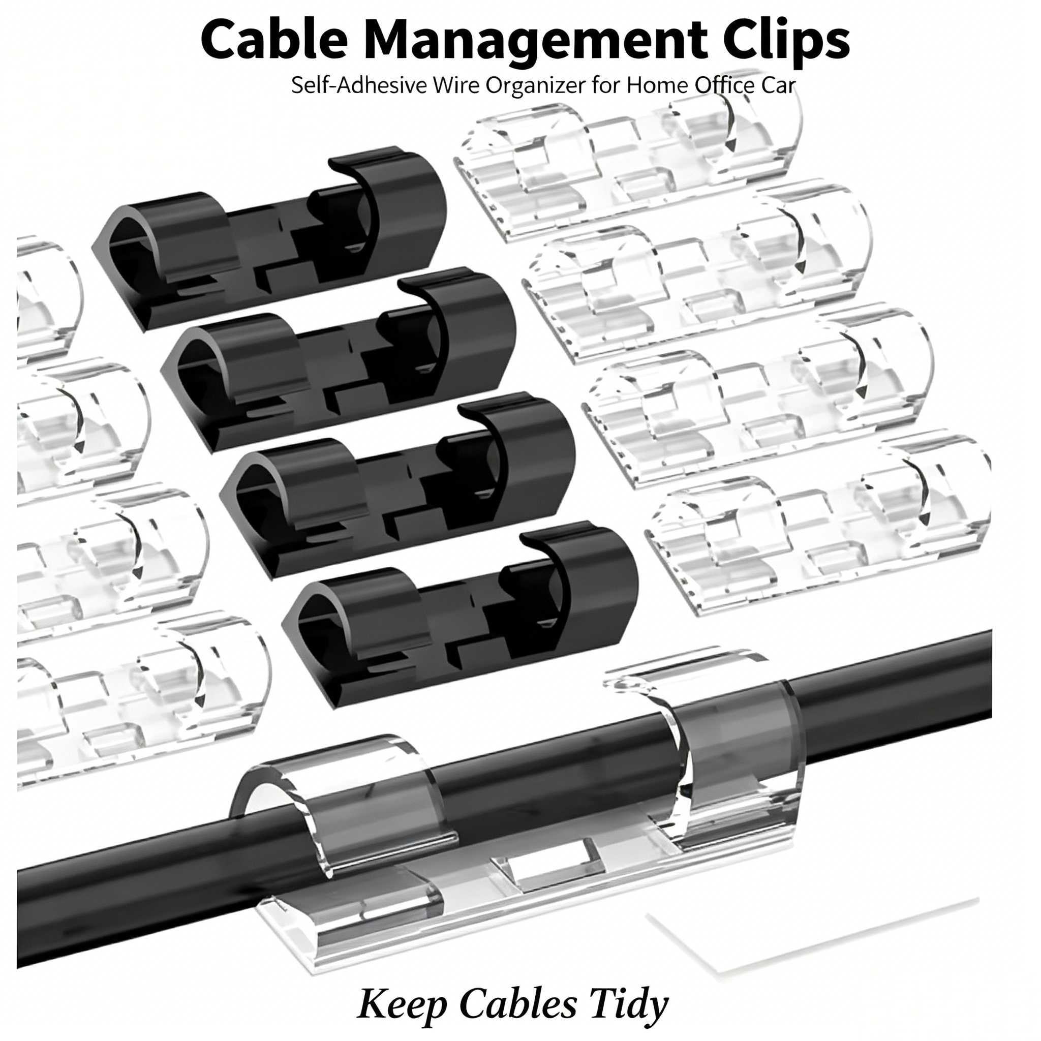 Cable Organizer Clips Cable Ma - Desk Setup Cable Management incelemesi ve fiyatı