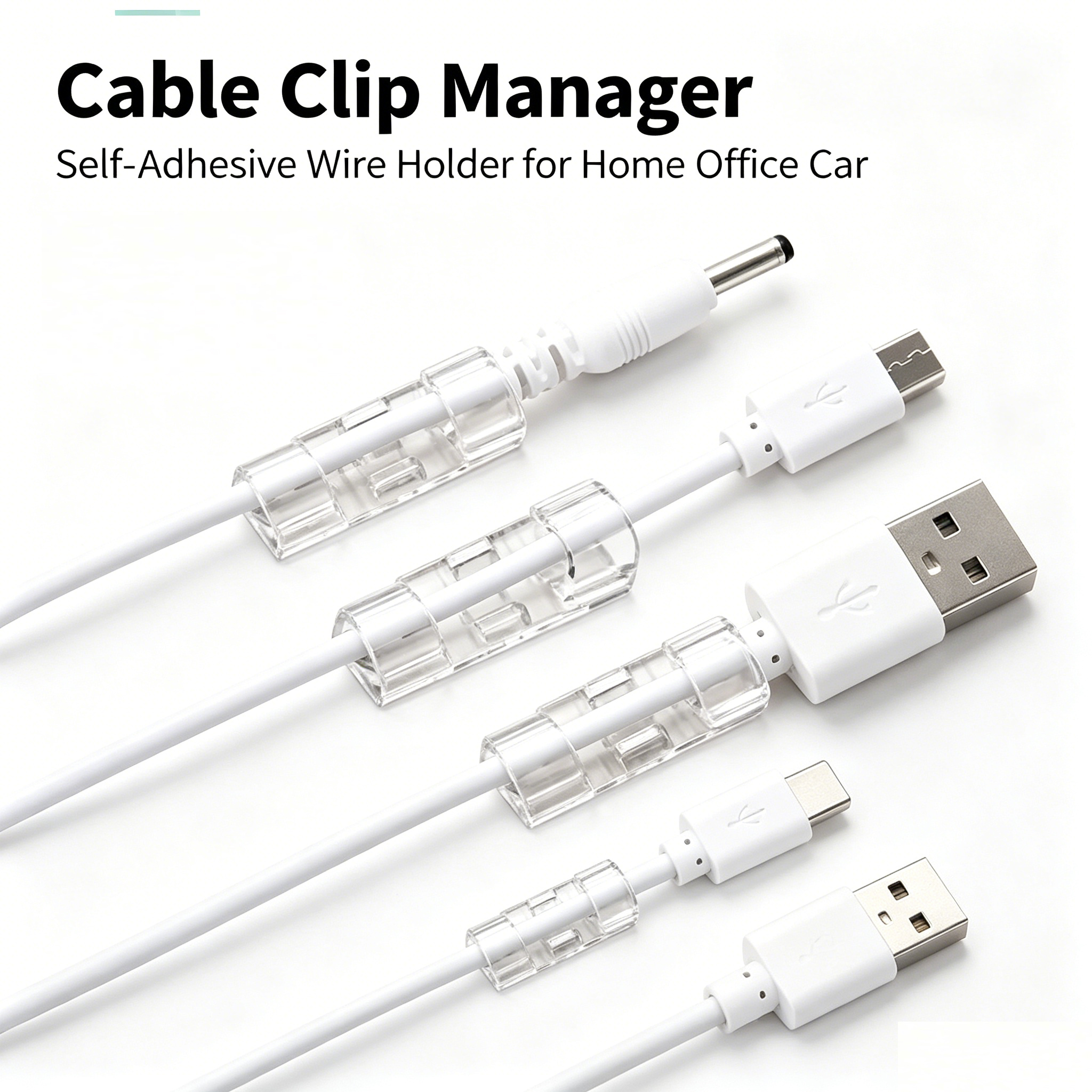 Cable Organizer Clips Cable Ma - Desk Setup Cable Management incelemesi ve fiyatı