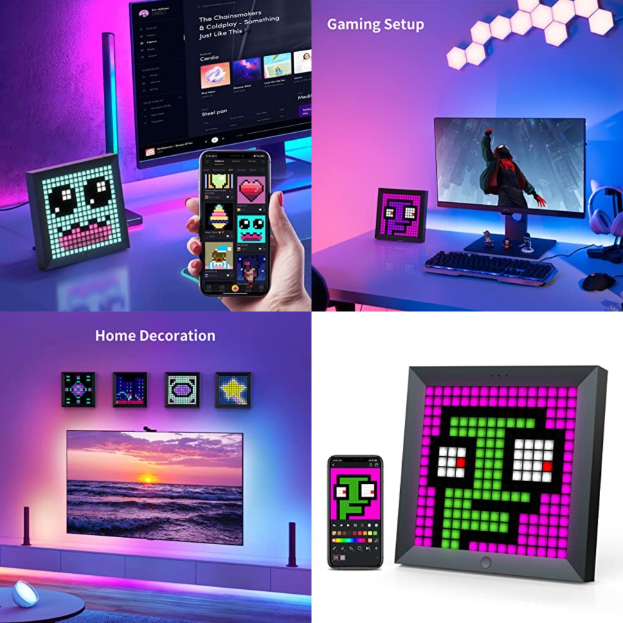 LED Light Pixel Display Panel  - Desk Setup Tv incelemesi ve fiyatı