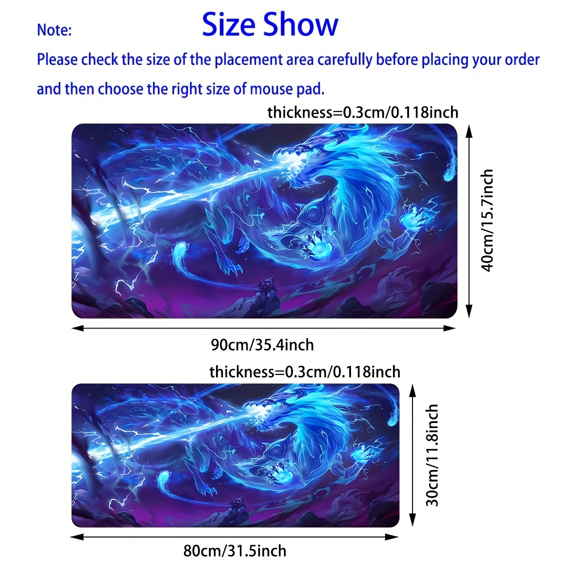 Blue Dragon Mouse Pad Speed Mo - Desk Setup Blue incelemesi ve fiyatı