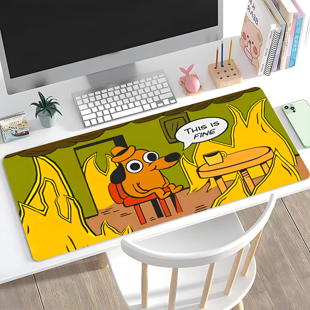 This Is Fine Dog Dachshund Mou - Desk Setup Carpet incelemesi ve fiyatı