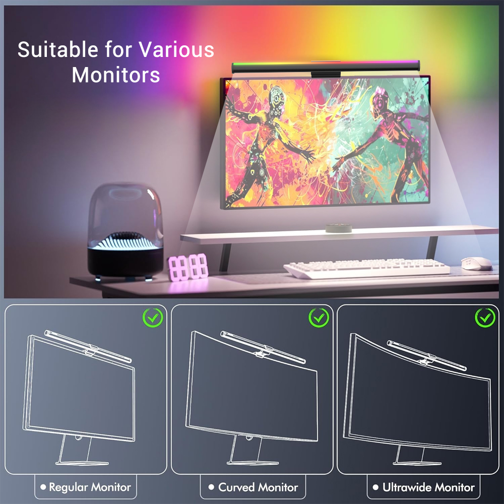 Screen Hanging Lamp Monitor Li - Desk Setup For Gaming incelemesi ve fiyatı