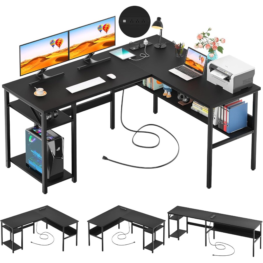 Reversible L Shaped Desk with  - Desk Setup For Gaming incelemesi ve fiyatı