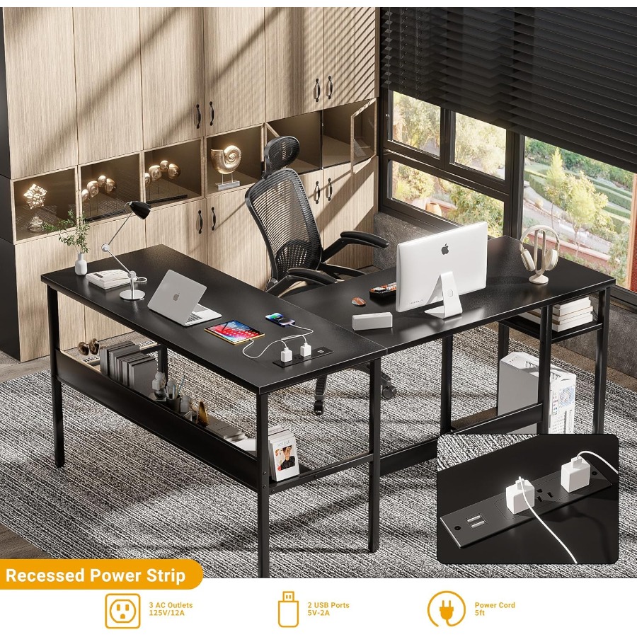 Reversible L Shaped Desk with  - Desk Setup For Gaming incelemesi ve fiyatı
