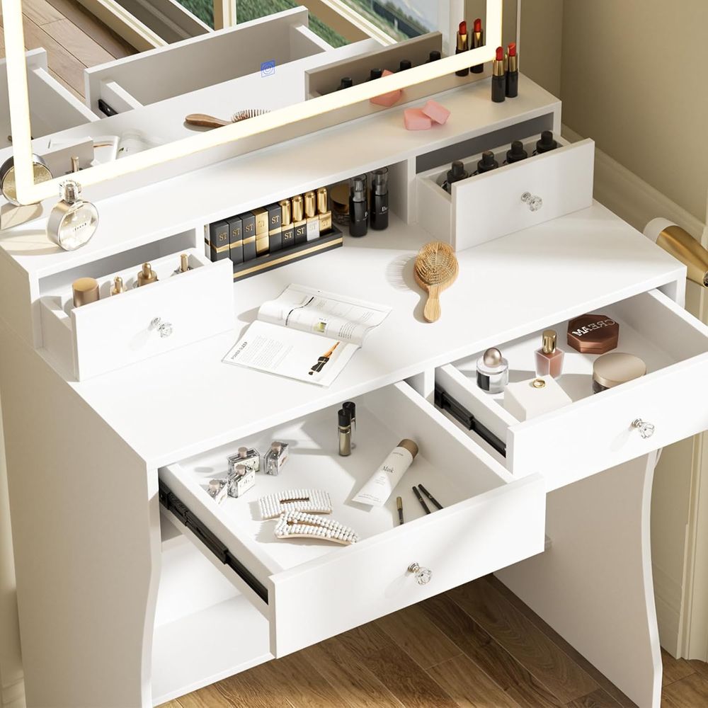 Makeup Vanity Desk with Mirror - Desk Setup Small Space incelemesi ve fiyatı