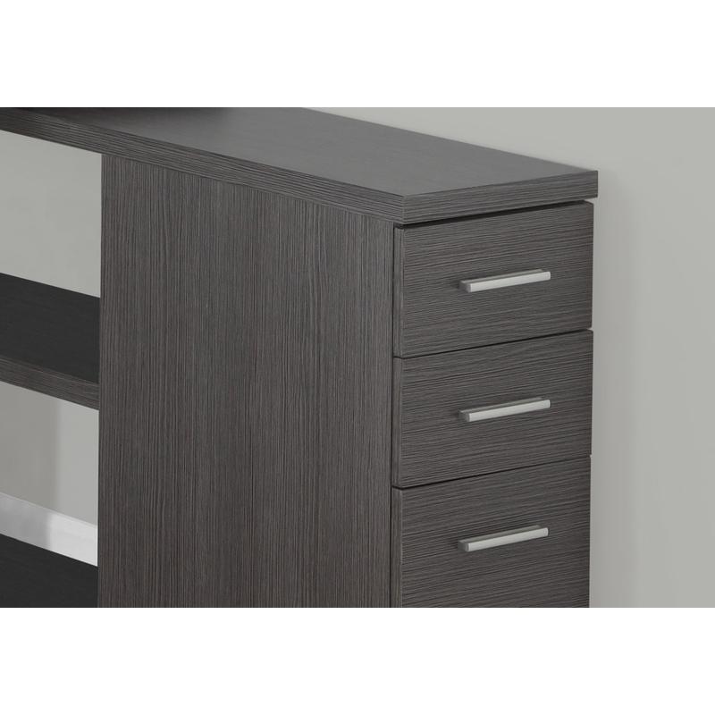 L-Shaped Computer Desk for Hom - Desk Setup Grey incelemesi ve fiyatı