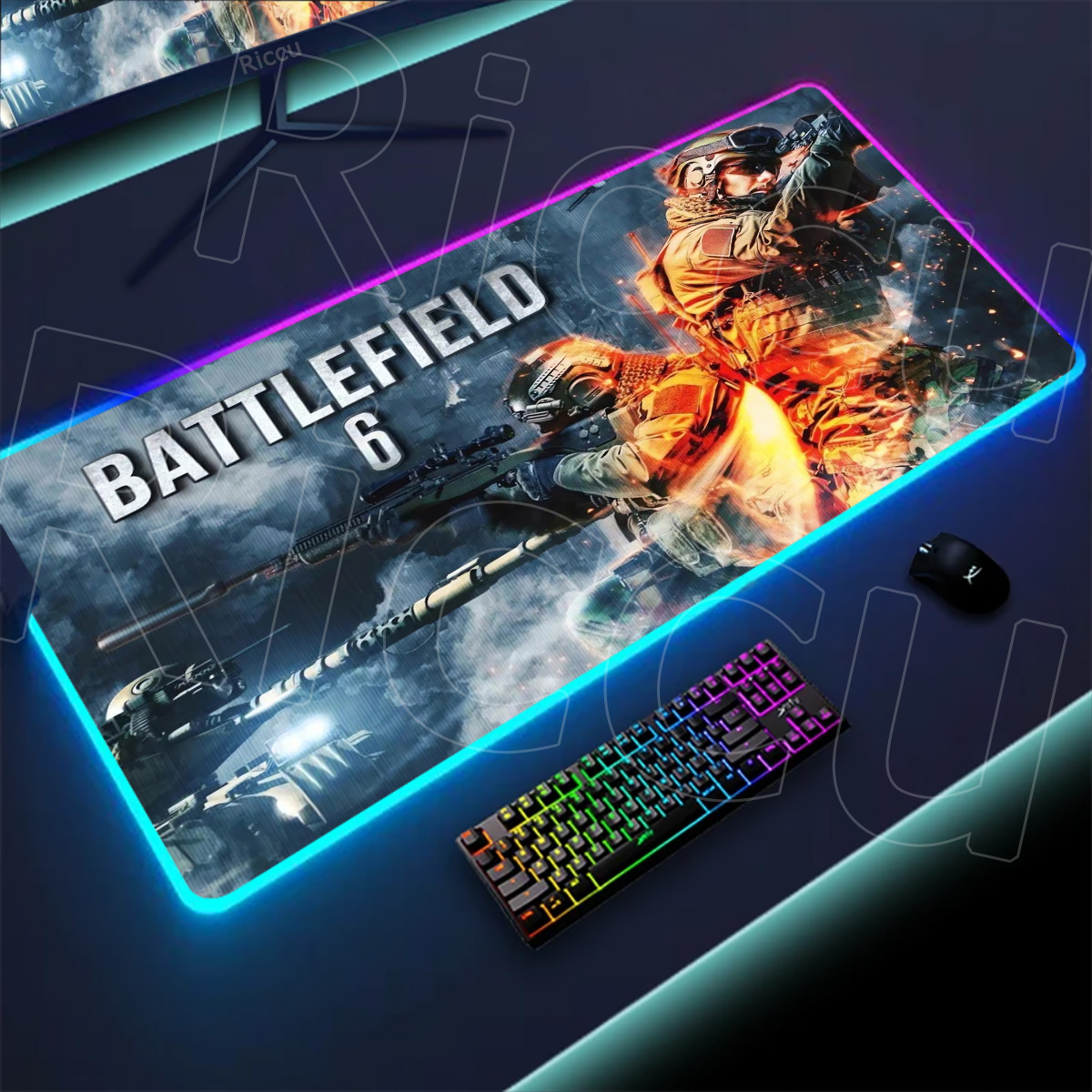 New Gamer Rgb Desk Mat Back Li - Desk Setup For Gaming incelemesi ve fiyatı