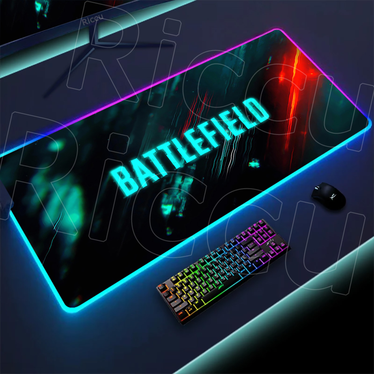 New Gamer Rgb Desk Mat Back Li - Desk Setup For Gaming incelemesi ve fiyatı