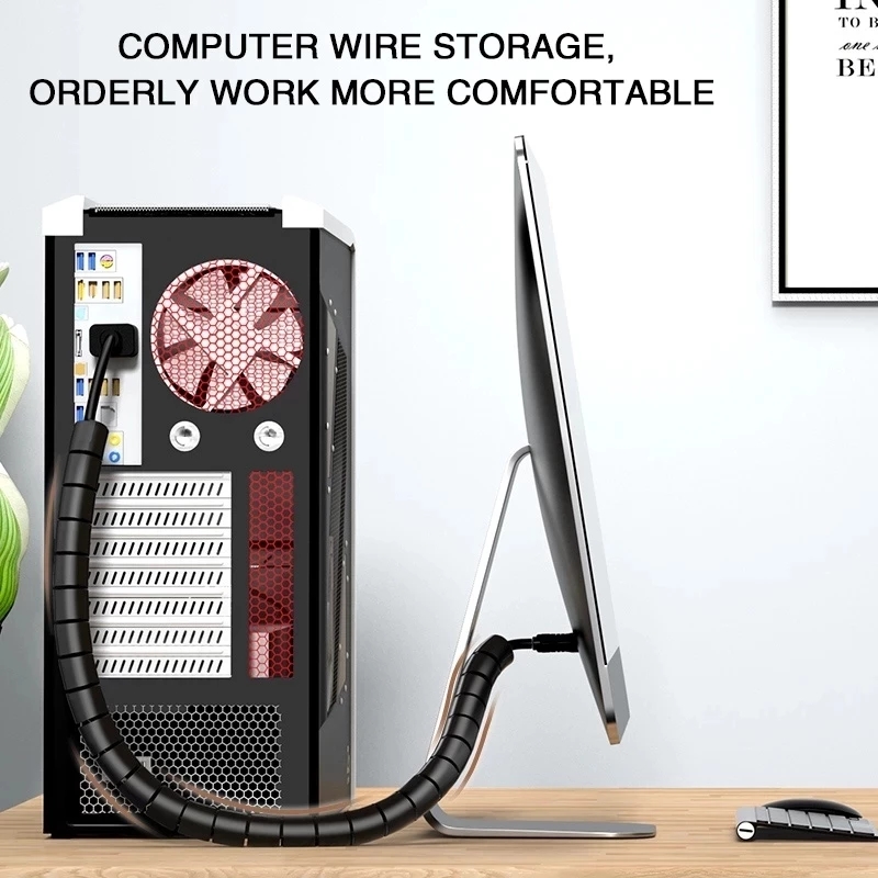 2M/1M Flexible Spiral Cable Wi - Desk Setup Cable Management incelemesi ve fiyatı