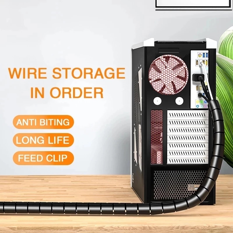 2M/1M Flexible Spiral Cable Wi - Desk Setup Cable Management incelemesi ve fiyatı