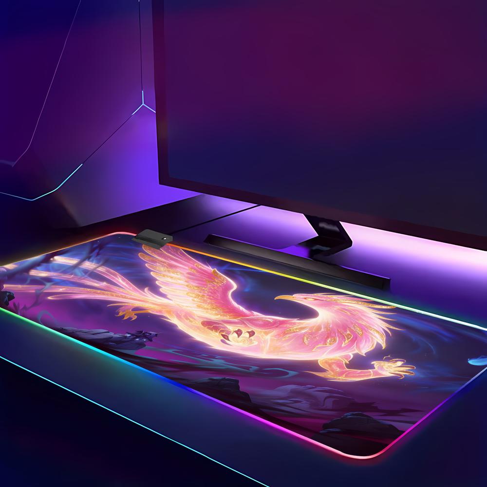 RGB LED Blue Dragon Mouse Pad  - Desk Setup Blue incelemesi ve fiyatı