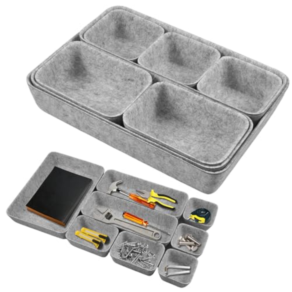 8pcs/set Felt Storage Box Desk - Desk Drawer Unit incelemesi ve fiyatı