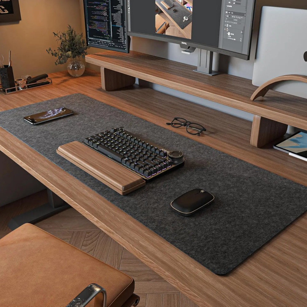 Felt Desk Mat Computer Mat for - Desk Setup Carpet incelemesi ve fiyatı
