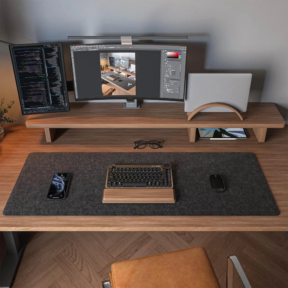 Felt Desk Mat Computer Mat for - Desk Setup Carpet incelemesi ve fiyatı