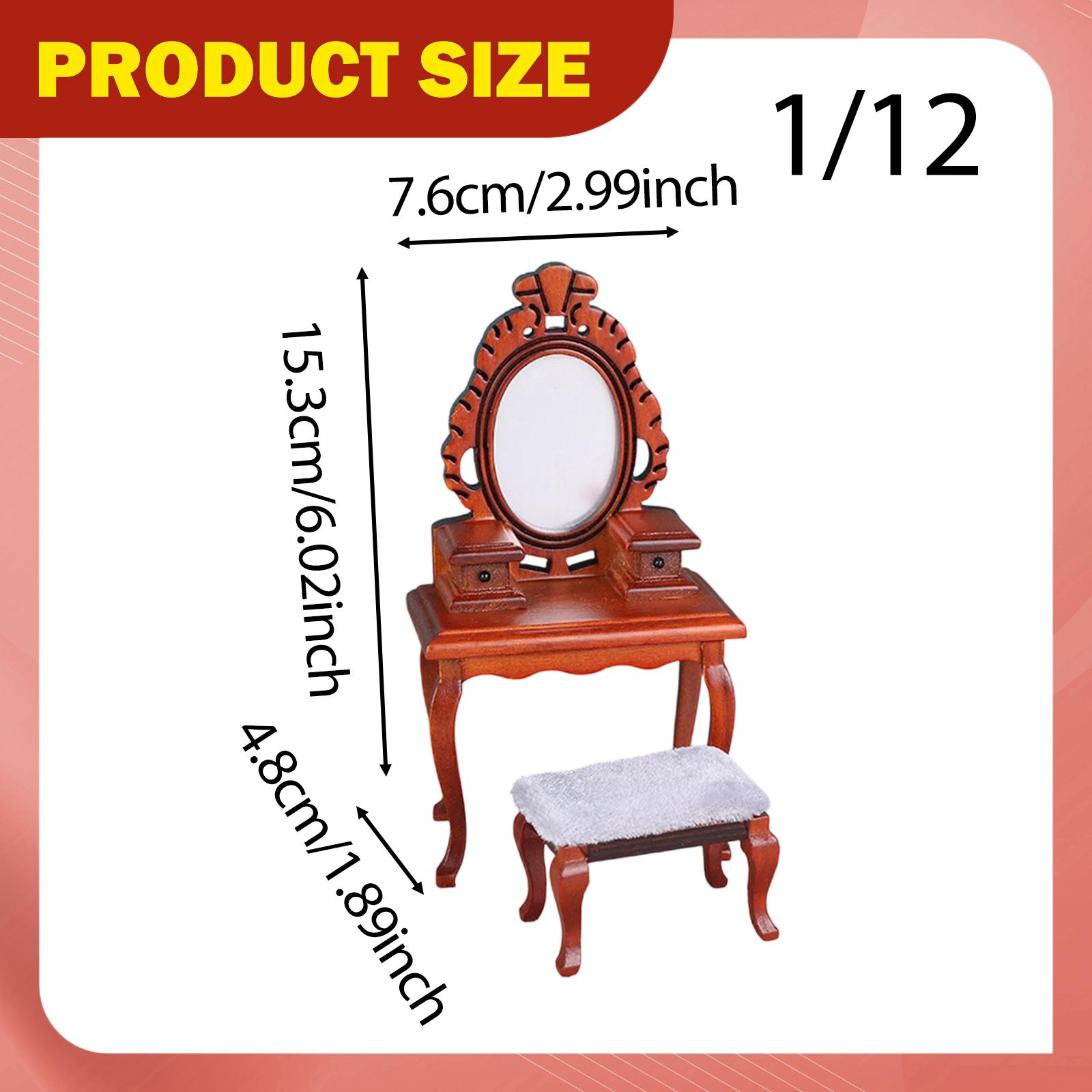 1/12 Vanity Desk Model with St - Desk Setup Girly incelemesi ve fiyatı