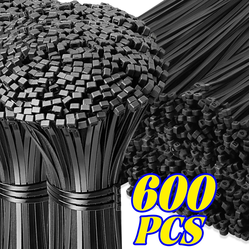 600/300/100PCS Nylon Self-lock - Desk Setup Cable Management incelemesi ve fiyatı