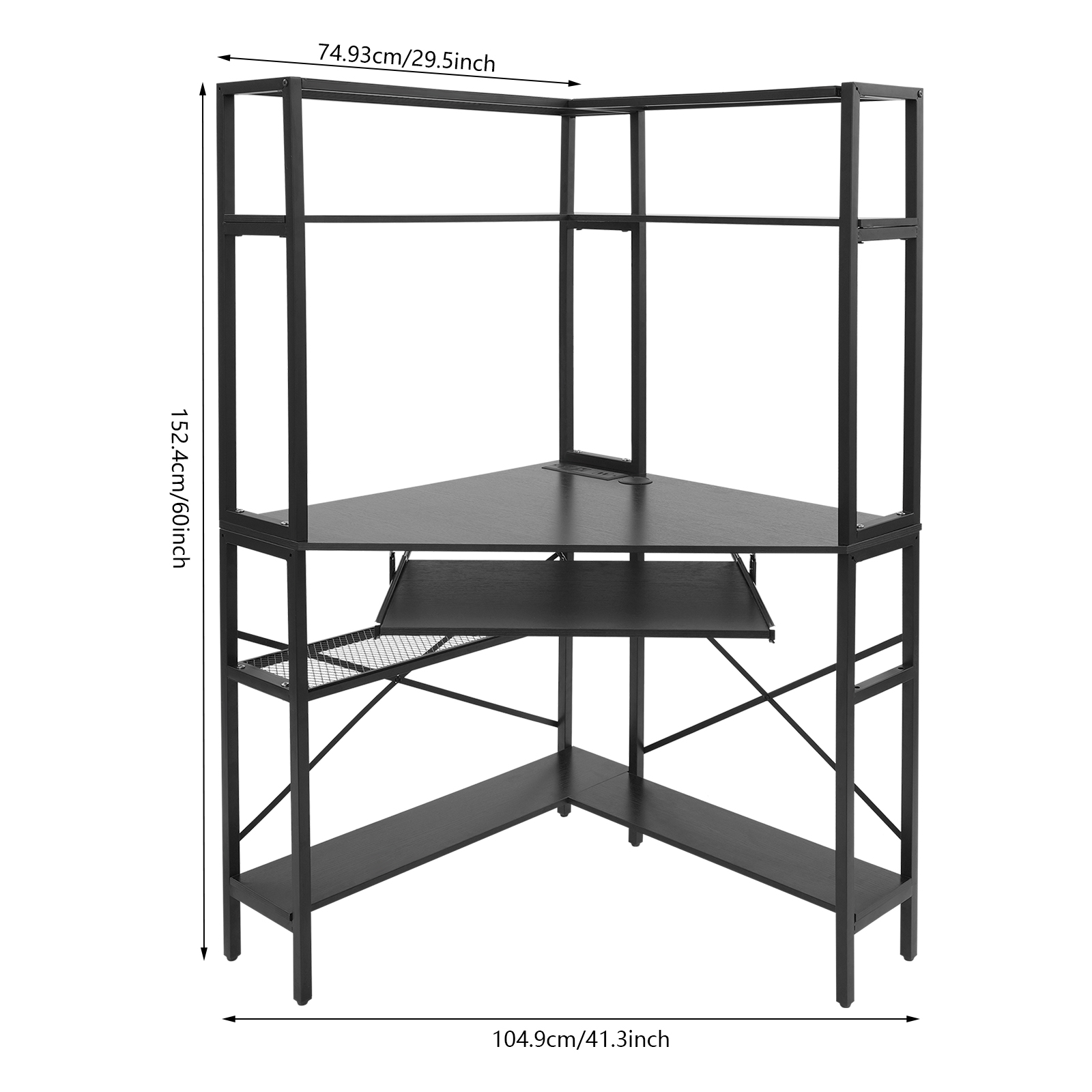 Triangular Corner Computer Des - Desk Setup Small Space incelemesi ve fiyatı