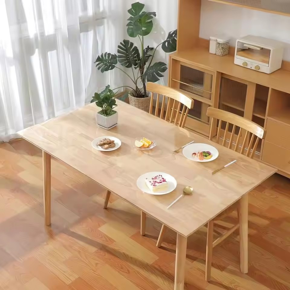 Soft Glass Tablecloth Transpar - Desk Setup Wallpaper incelemesi ve fiyatı