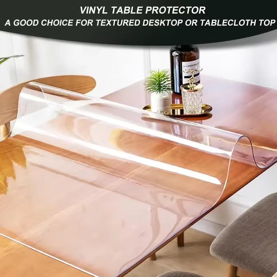 Soft Glass Tablecloth Transpar - Desk Setup Wallpaper incelemesi ve fiyatı
