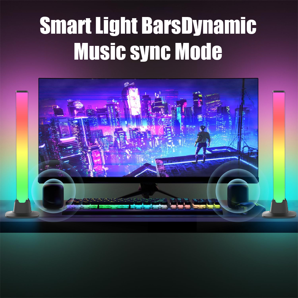 RGB LED Lights Bar Bluetooth S - Desk Setup Tv incelemesi ve fiyatı