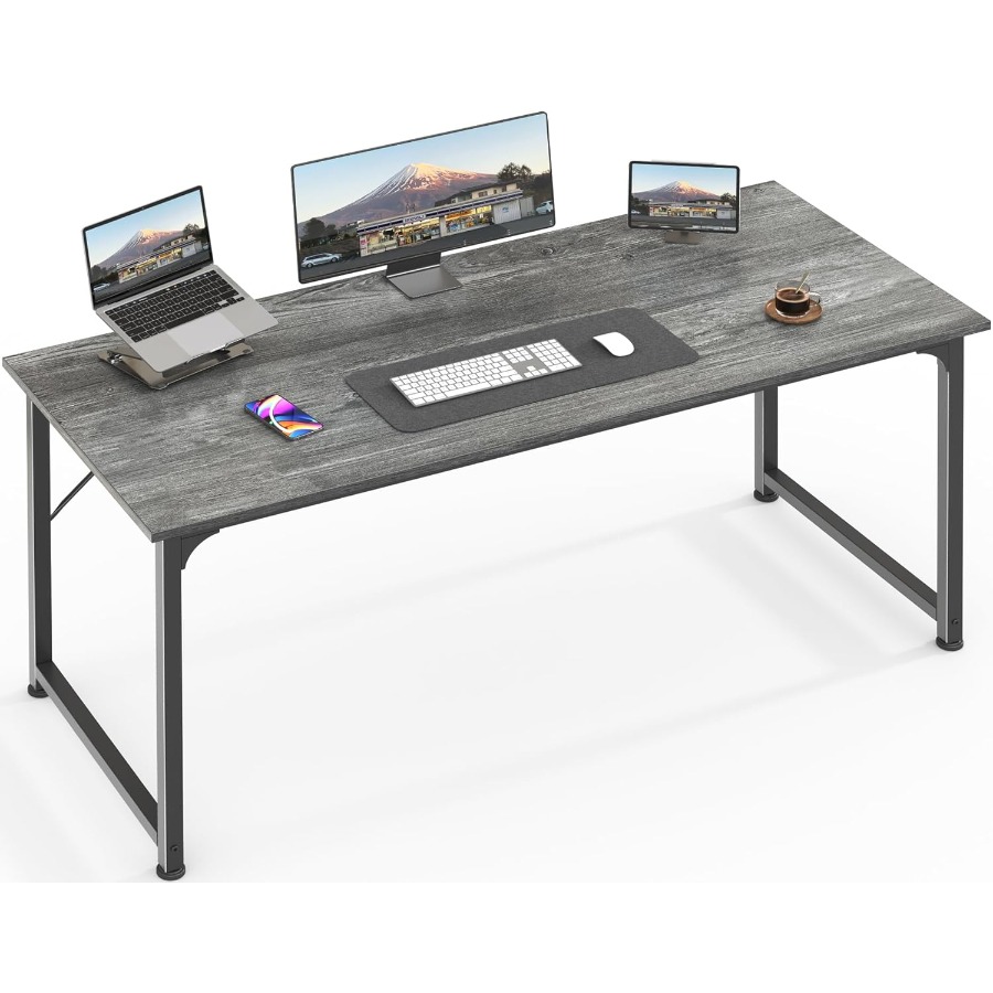 55 Inch Computer Desk for Home - Desk Setup Grey incelemesi ve fiyatı