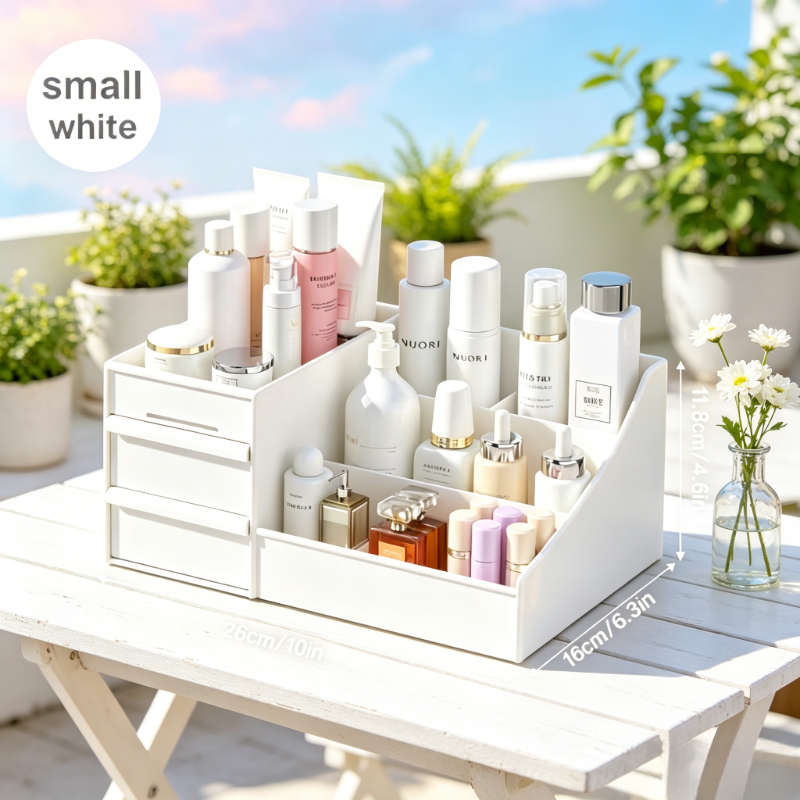 Desktop White Plastic Makeup S - Desk Drawer Unit incelemesi ve fiyatı