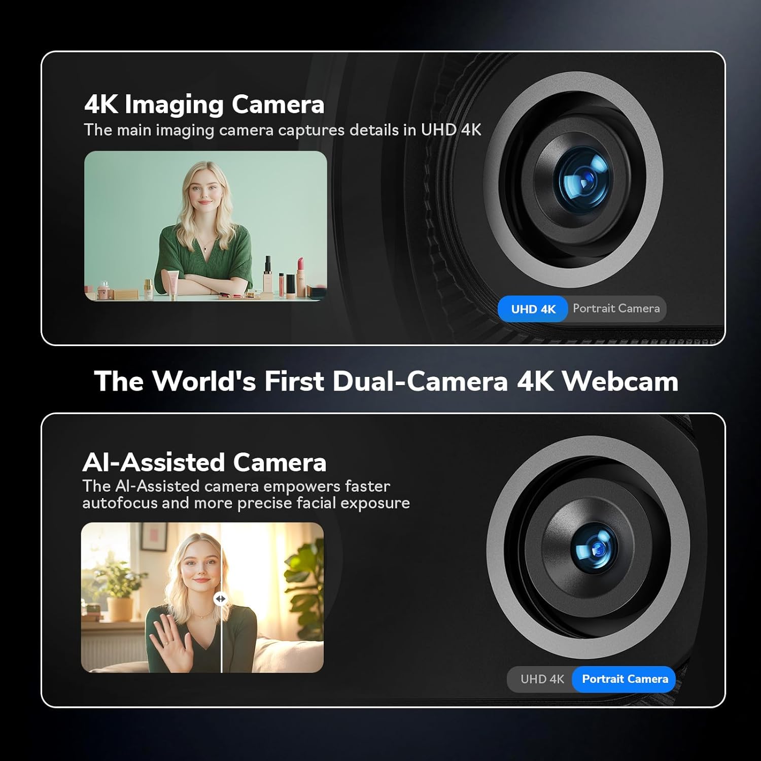 4K Webcam EMEET Dual-Camera AI - Desk Setup Ai incelemesi ve fiyatı