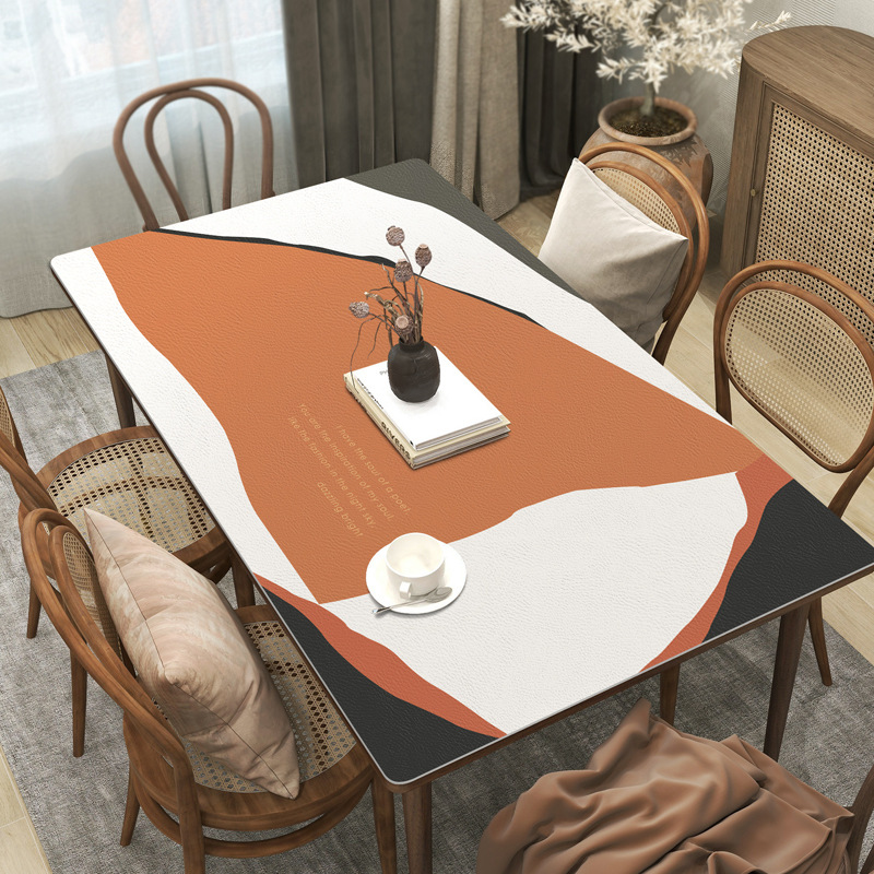 New Wabi Sabi Pu Leather Table - Desk Setup Wallpaper incelemesi ve fiyatı