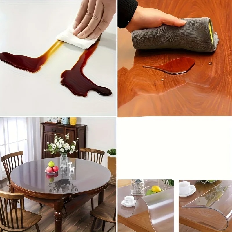 1pc 100/110/120cm Clear PVC Ro - Desk Setup Carpet incelemesi ve fiyatı