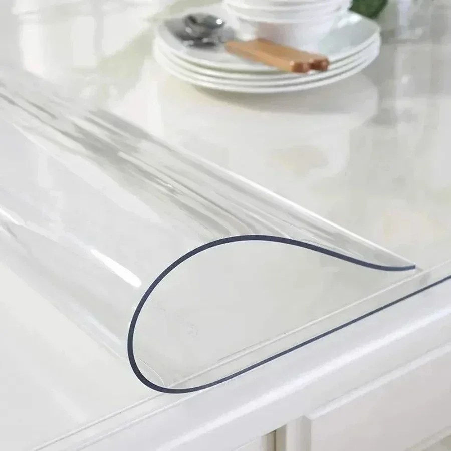 PVC Table Cloth Transparent Cl - Desk Setup Wallpaper incelemesi ve fiyatı