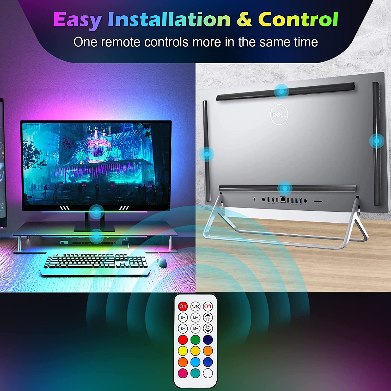 Under Monitor Light Bar RGB Dr - Desk Setup For Gaming incelemesi ve fiyatı