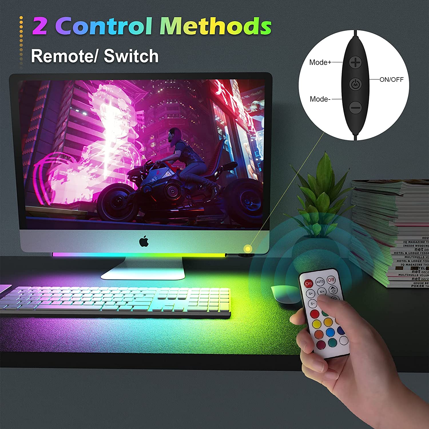 Under Monitor Light Bar RGB Dr - Desk Setup For Gaming incelemesi ve fiyatı